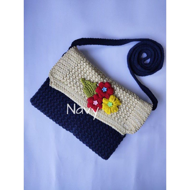 TAS SELEMPANG RAJUT TEBAL PREMIUM