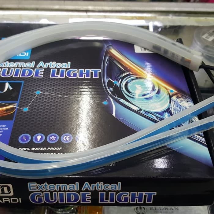 2 pcs lampu led sein alis tempel variasi mobil DRL flexible