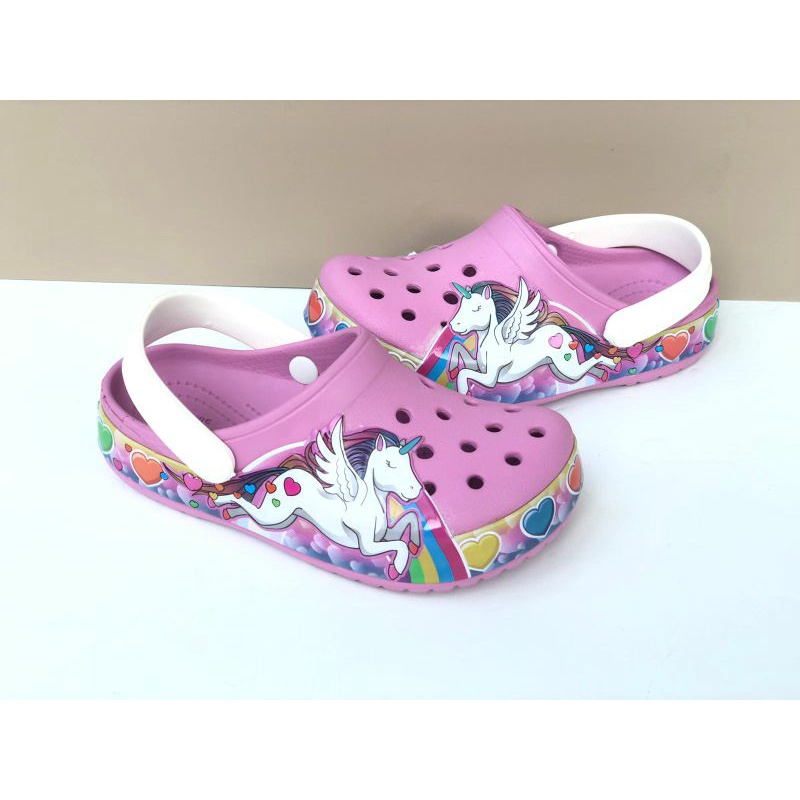 SANDAL ANAK CROCS UNICORN II NEW CROCBAND GIRL