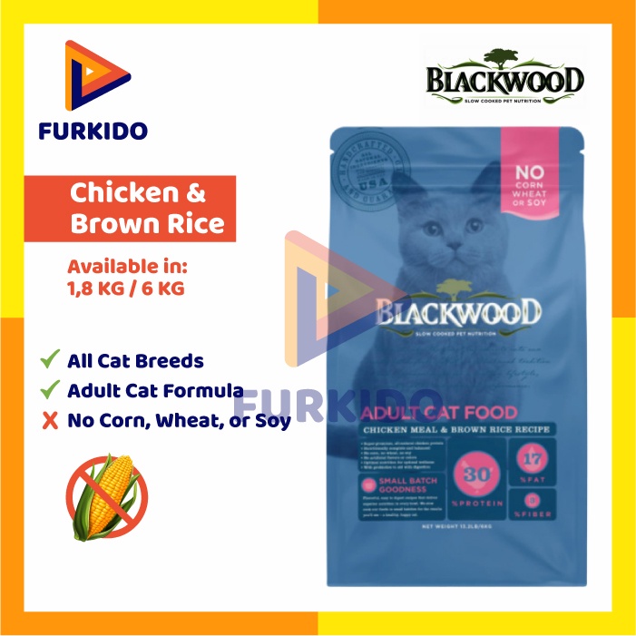 Blackwood Cat Food Adult Chicken &amp; Rice 1,8 KG