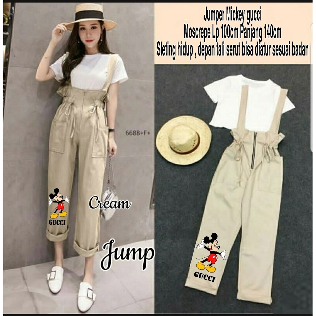 [HNFK] Jumper Wanita / Overall Printing / Jumper / Jumper Wanita Korea / Playsuit