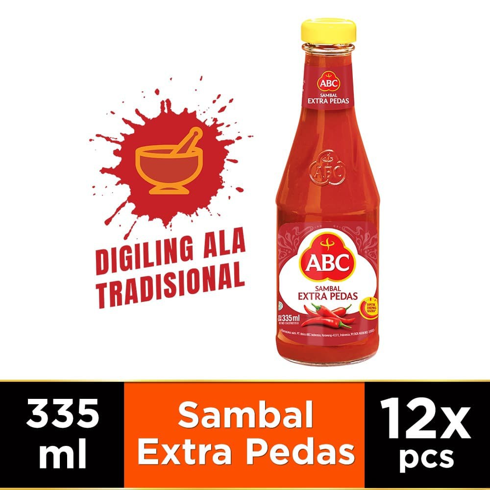 

PROMO ABC SAMBAL EXTRA PEDAS 335 ML - MULTIPACK 12 PCS TERMURAH