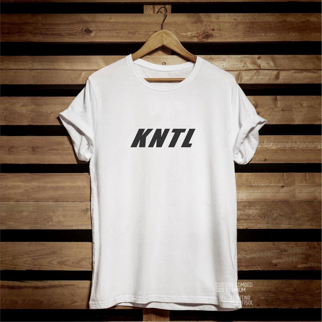 T-shirt Baju Kaos Distro Pria Wanita KNTL Cotton Combed 30s Murah