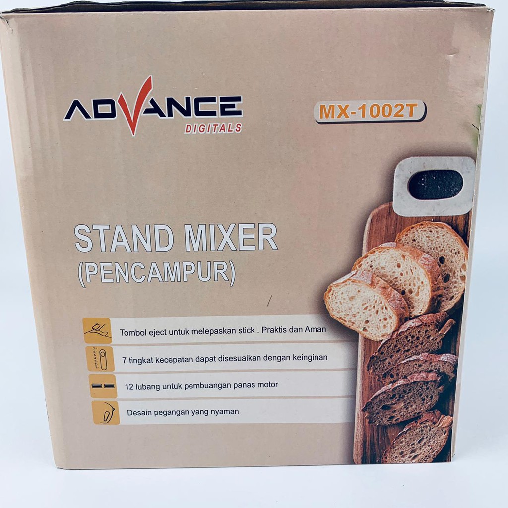 STAND MIXER ADVANCE DIGITALS MX-1002T