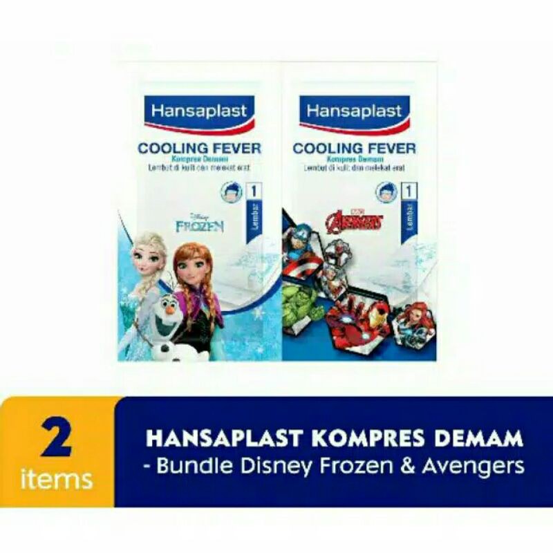 Plester Hansaplast Kain Elastis / Cooling Fever isi 1 Lembar / 10Lembar