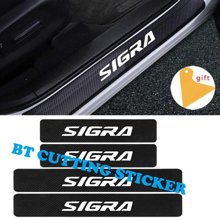 Penjualan Terbanyak.. 4 pecs stiker carbon 3D stiker pengaman pintu mobil daihatsu sigra stiker mobi