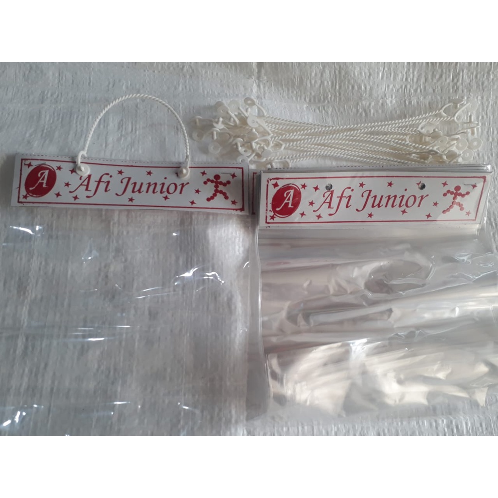 PLASTIK AFI JUNIOR - PLASTIK PACKING SEPATU - PLASTIK SEPATU SANDAL ANAK - PLASTIK SEPATU BABY - PLASTICK PACKING SEPATU - UKURAN 26 - 30