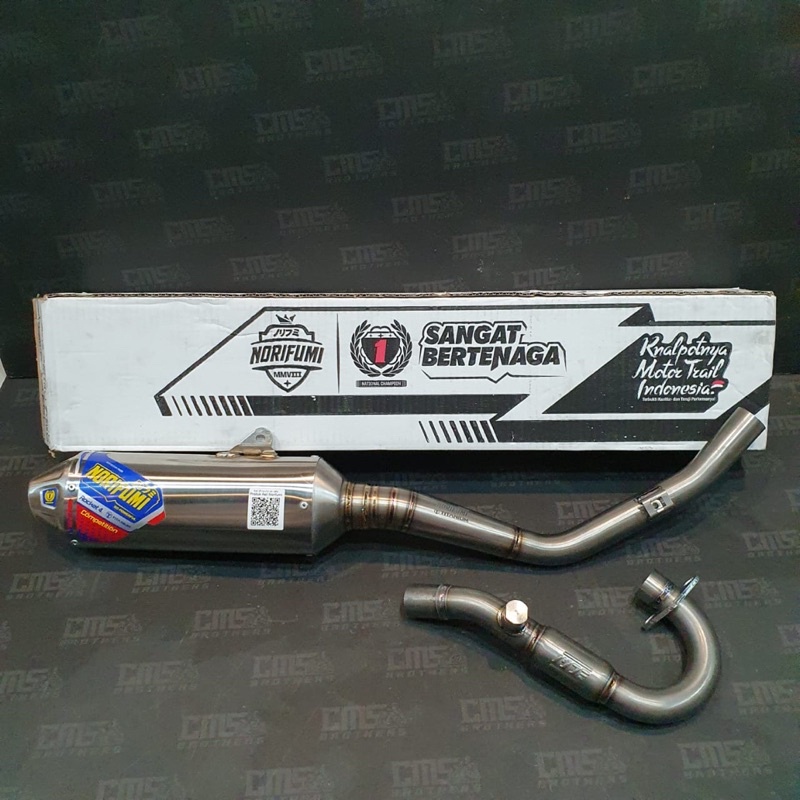 Knalpot Norifumi Rocket 4 Titanium Kompetisi Honda CRF 150 L Original