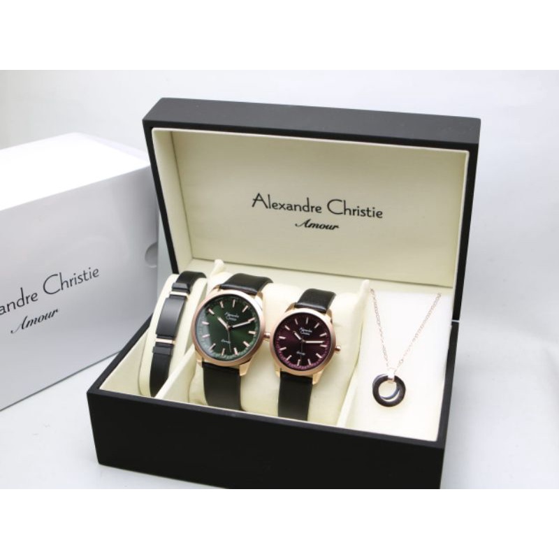 Alexandre Christie AC 8664 pasangan couple Kulit