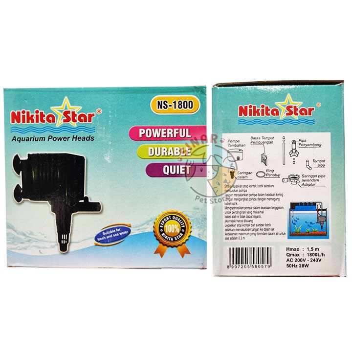 Nikita Star NS 1800 Pompa Aquarium Power Head