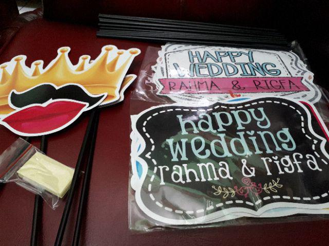 Wedding Shabby 20pcs Fun Props Photobooth Aksesoris Foto Dekorasi Souvenir Pesta Photo Props