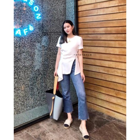 COTTONBELLS BLOUSE CASUAL WANITA JOLY SIDE SLIT TOP ( SP - B 9411)-2