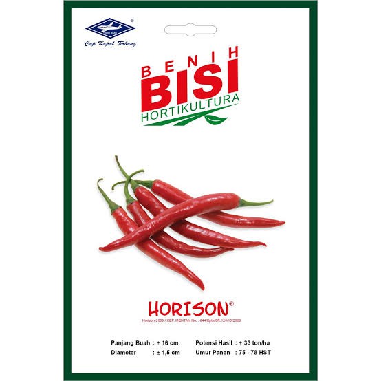 Benih Cabai Merah Besar &quot;Horison&quot; | Cabe Merah Tanjung Produk Bisi Asli Kemasan Pabrik