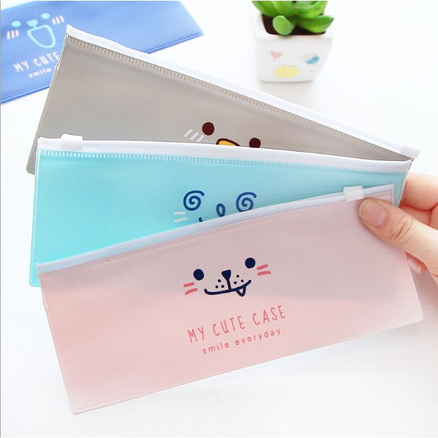 

(PROMO) Tempat Pensil Zipper My Cute Case Happy Everyday