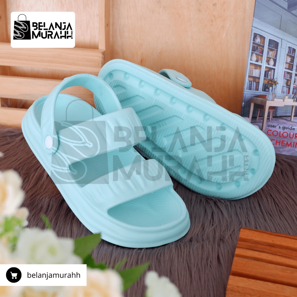 Sandal Slip-on / Slop Eva Wanita / Sandal jelly Wanita Soft Slipper Anti Slip Elastic Empuk dan Anti Air