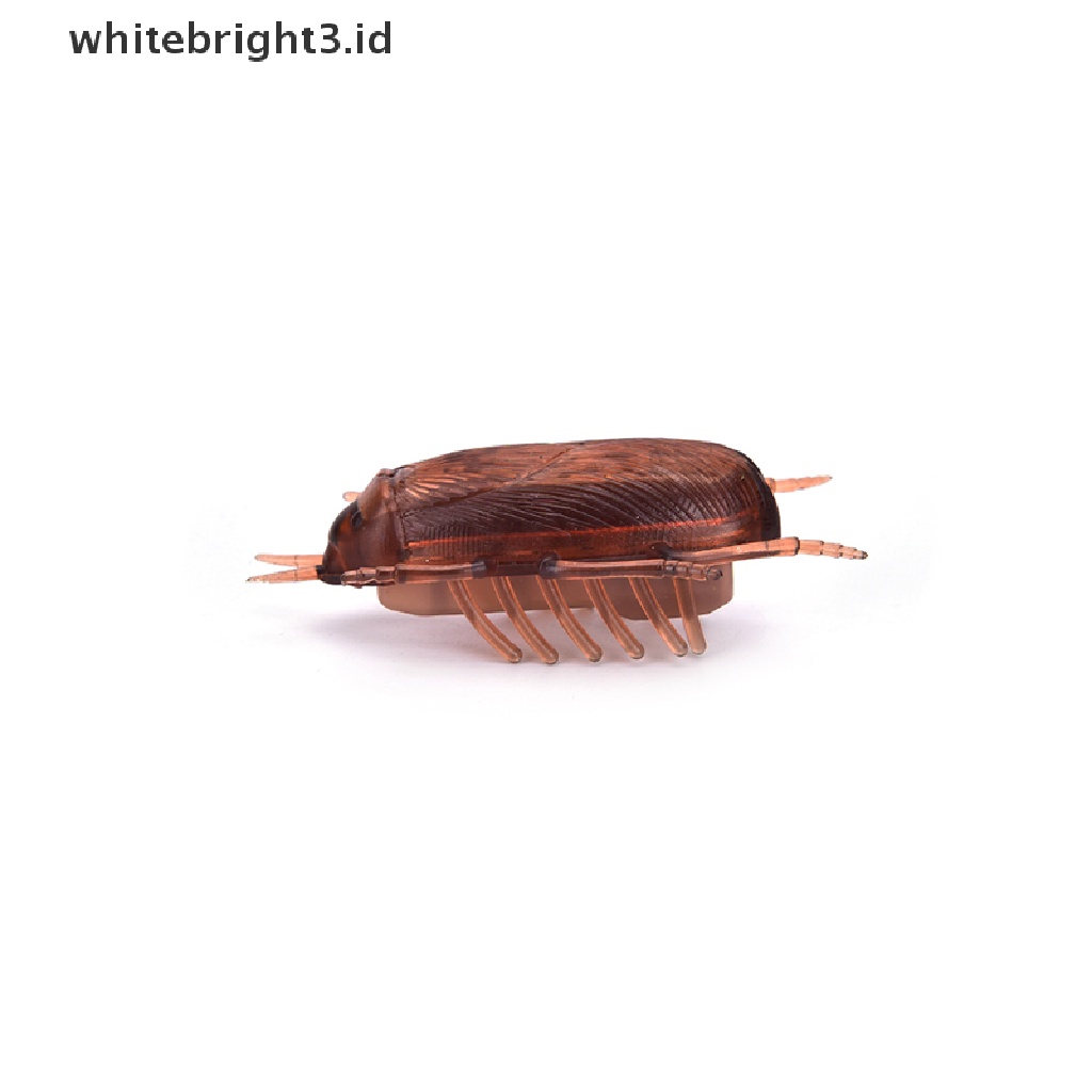 (whitebright3.id) Mainan Interaktif Kecoa Elektronik Tenaga Baterai Untuk Kucing