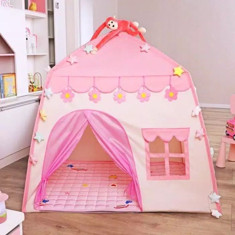 Mainan Tenda Anak Princess Bentuk Rumah Tenda Playhouse Tenda Camping Kemah Kemahan Rumah Rumahan
