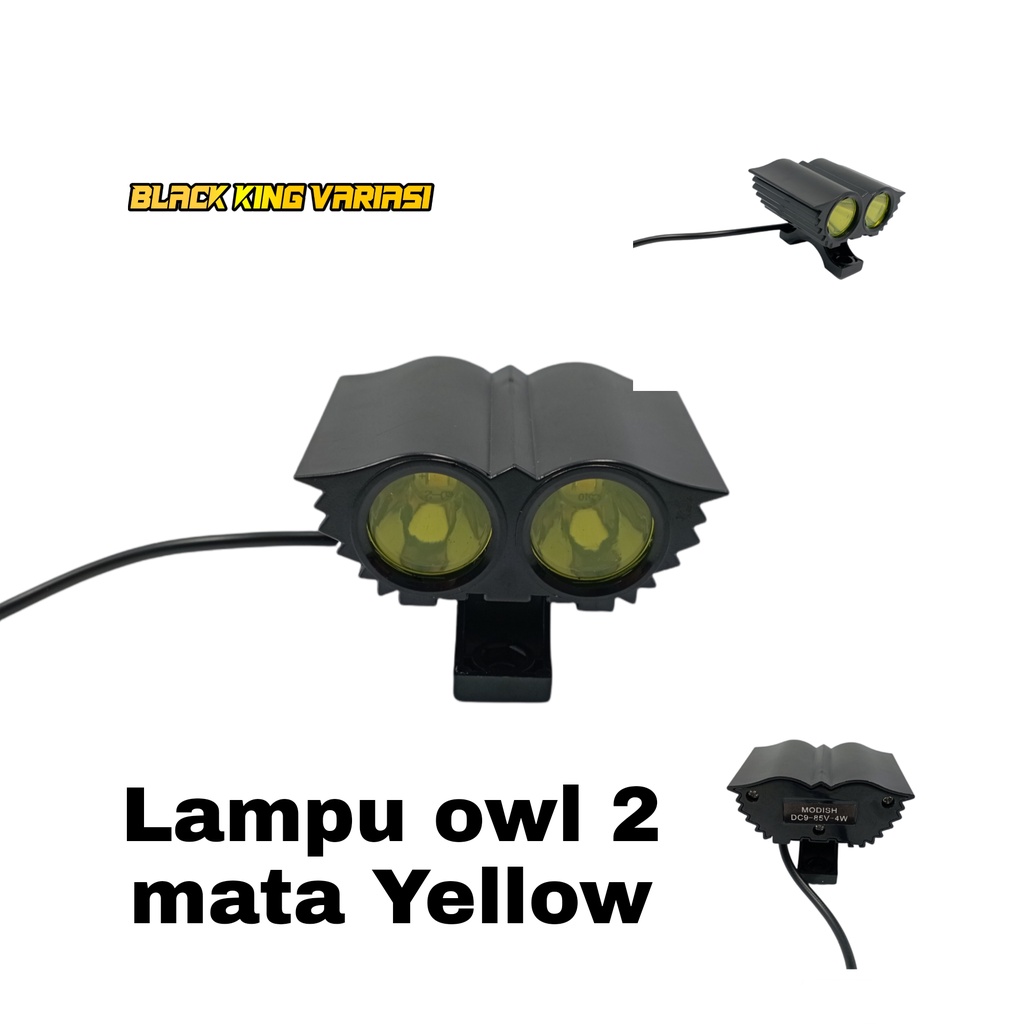 Lampu Tembak Owl 2 Mata Lampu Sorot 2 Mata Lampu Owl Lampu Tembak Led Motor Lampu Tembak Sorot Led Cree OWL Mini 2 Mata