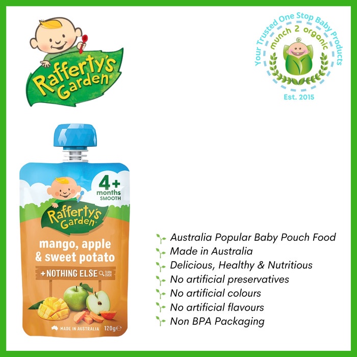 

ROMAN RAFFERTY'S GARDEN PF MANGO, APPLE & SWEET POTATO 4+