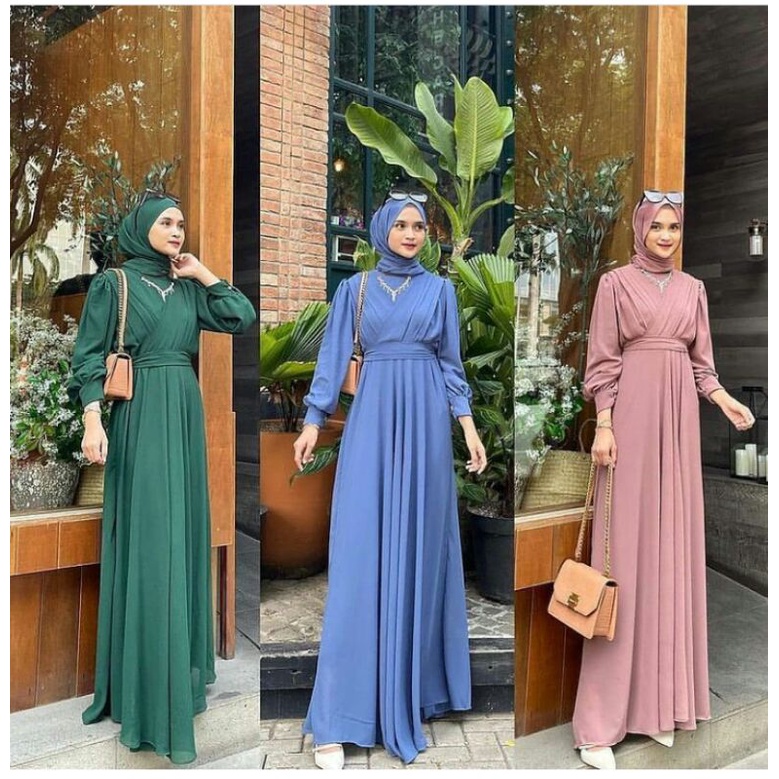 Gaudy Maxy-Dress Wanita-Dress Muslim wanita