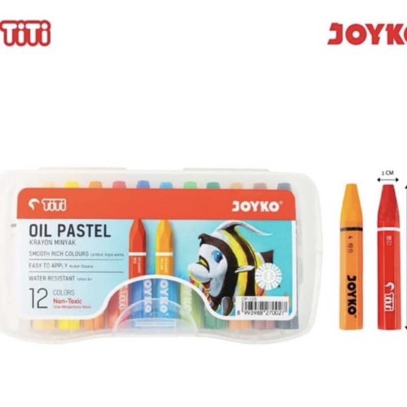 

crayon TITI oil pastel 12 warna