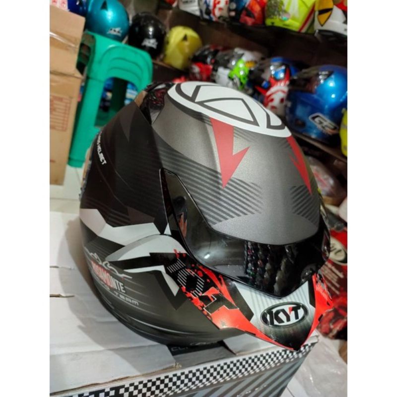 spoiler helm kyt r10 motip Race#3 rosamonte