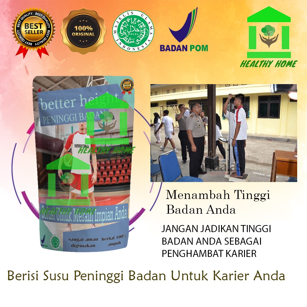 

PROMO MURAH Better Hight Obat Peninggi Badan Alami Super / Susu kalsium GRATIS PENGGEMUK HealthyHome