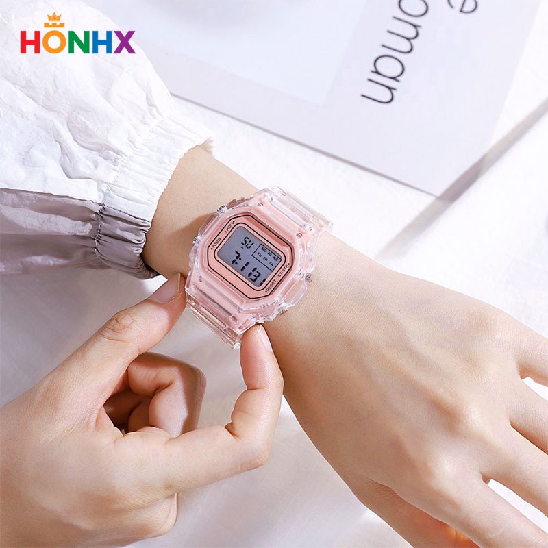 HONHX T576 Jam Tangan Wanita Digital Rubber WK-SBY