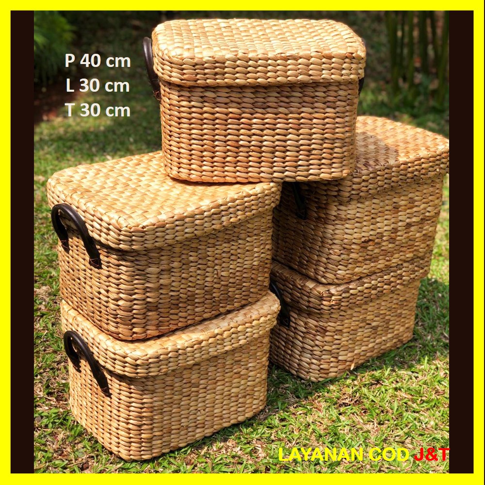 Nadastore Keranjang Laundry/ Basket / Keranjang Serbaguna / Laundry Basket Anyaman size 40 X 30