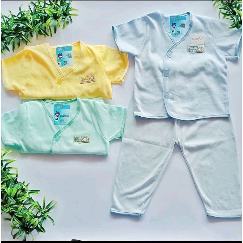 Stelan Baju Bayi Lengan Panjang dan Lengan pendek  3 - 9  Bulan