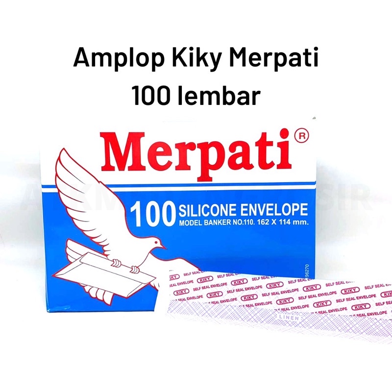 

(100LBR) AMPLOP MERPATI TANGGUNG PER BOX ISI 100 LEMBAR