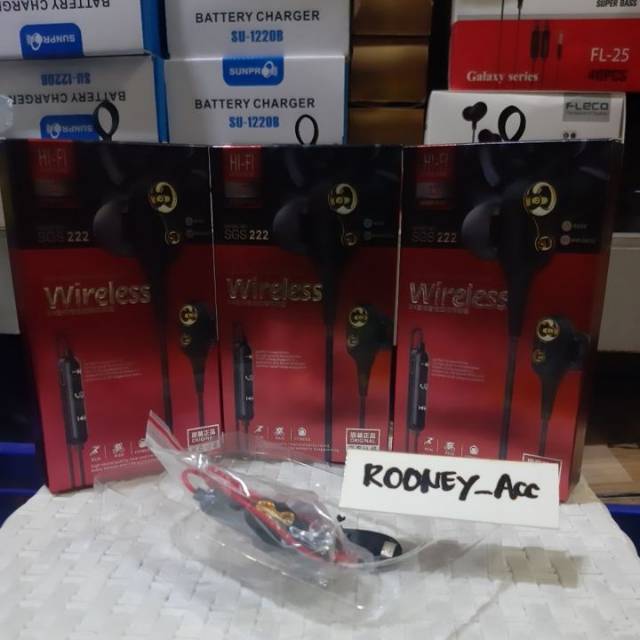 HEADSET BLUETOOTH SGS222/HF Z-BOX BLUETOOTH SGS 222/EARPHONE WIRELESS CABLE SGS 222 GROSIR MURAH