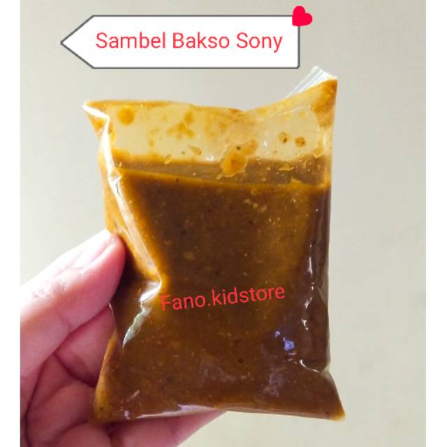 

Sambal Bakso Sony Asli Son Hajisony