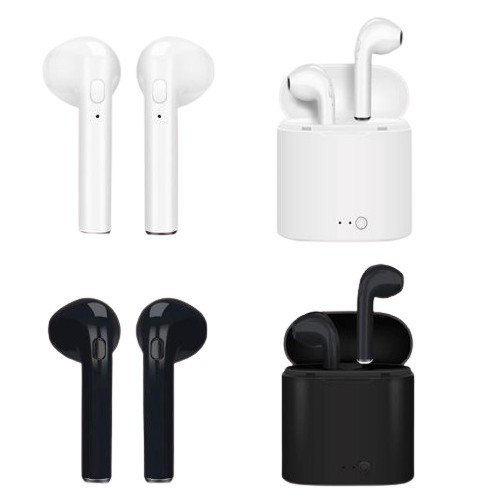 JY EARPHONE BLUETOOTH i7S TWS WITH CHARGER CASE / HEADSET BLUETOOTH IMPORT / AIRPOD WIRELESS--