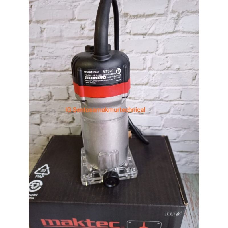 MAKTEC MT 370 Wood Trimmer Router Mesin Profil Kayu MT370