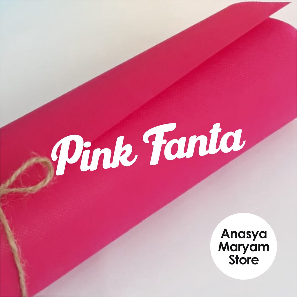 KAIN SPUNBOND BUKET MURAH PER 1 METER TEBAL-pink fanta