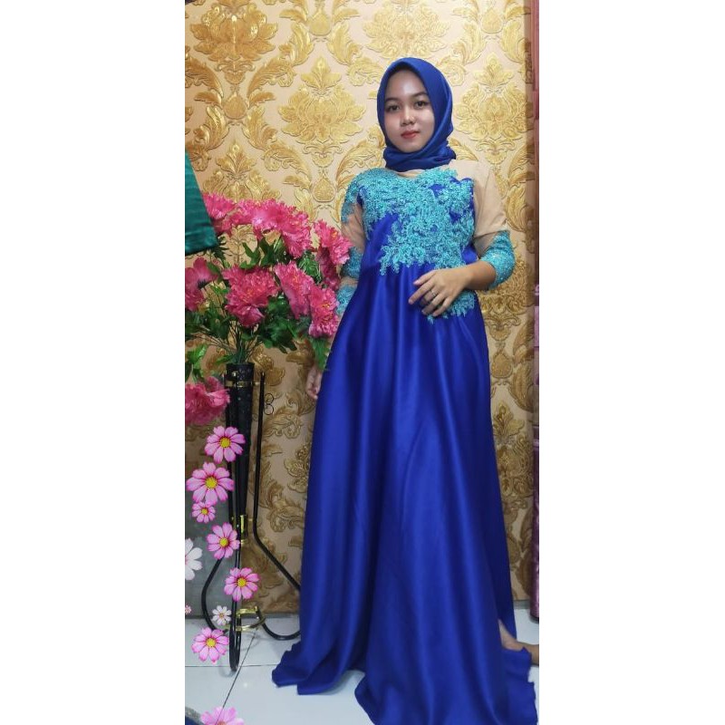 Gaun pesta couple / gaun jahit / gaun brokat