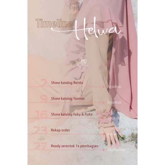 Gamis Helwa by Nararya(Ready september=ikut PO wajib Dp)