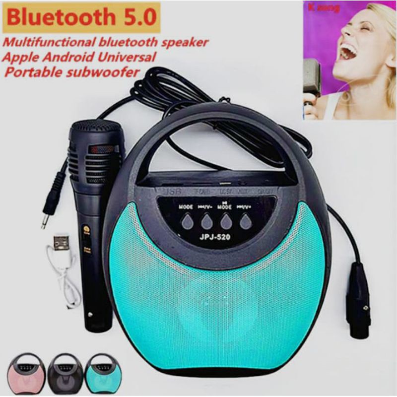 Speaker Bluetooth Portable JPJ-520 Plus Mic