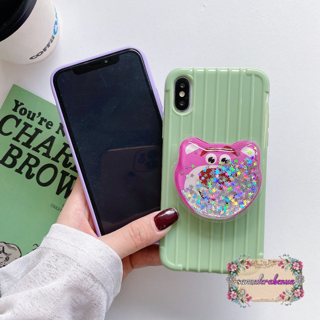 SOFTCASE POPSOCKET GLITTER SAMSUNG J8 A6+ J7 2016 A7 2018 A10 M10 A50 A50S A30S SB2162