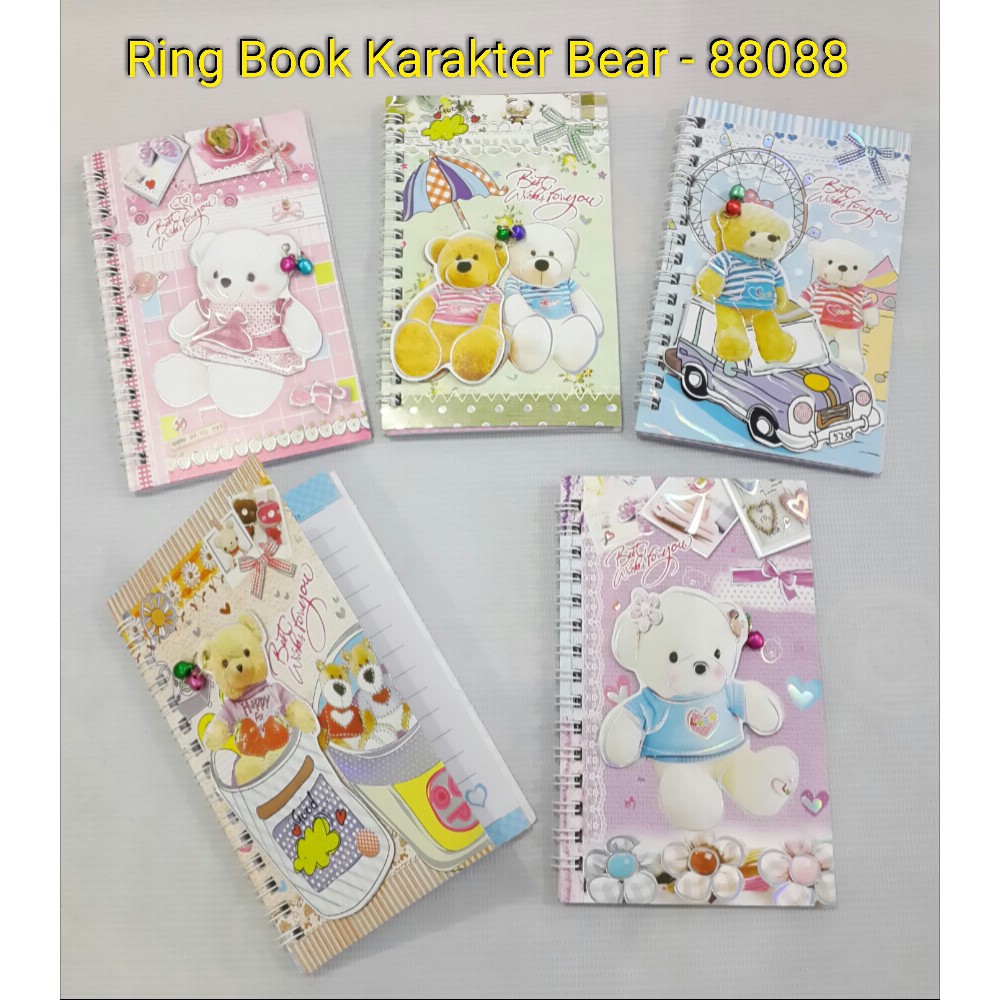 

Ring book / Buku tulis spiral/Agenda/Memo Fancy 88088 Notebook