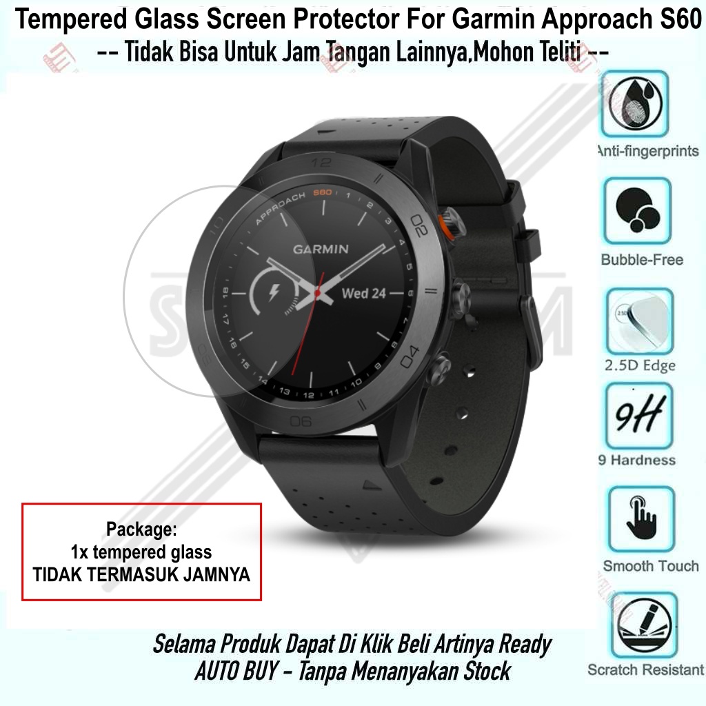 Anti Gores Garmin Approach S60 - Bahan Kaca Tempered Glass Bukan Mika