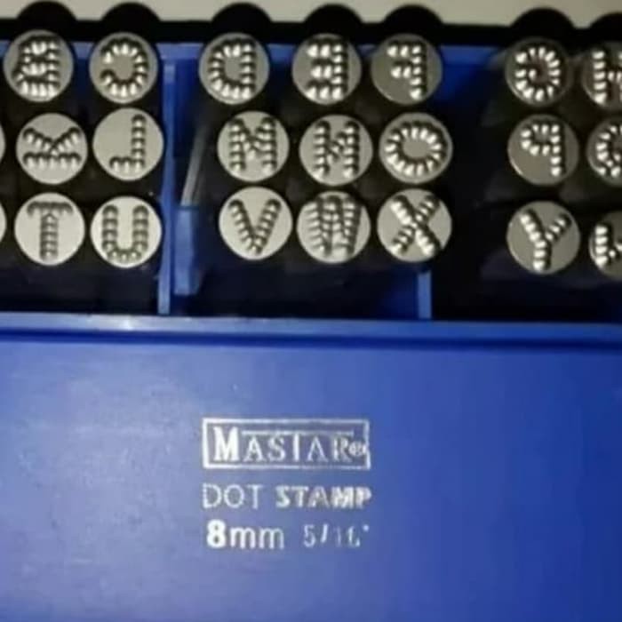 

(MEI) Huruf Ketok model bintik 14 mm A-Z Letter punch Mastar