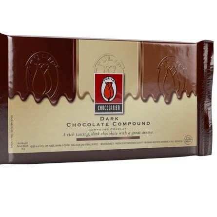 

PGT READY STOCK !!! TULIP DARK CHOCOLATE COMPOUND 1 KG❇¿ (Diskon)
