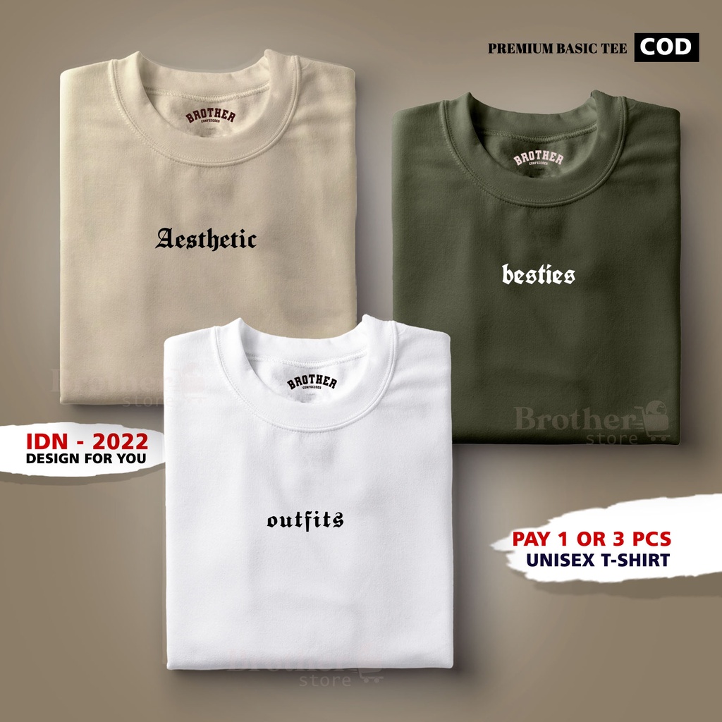 BUY 1 OR 3 PCS ( PROMO COD ) BROTHER STORE / Kaos Distro100% Catoon Combed 24s / ArticelDABTA