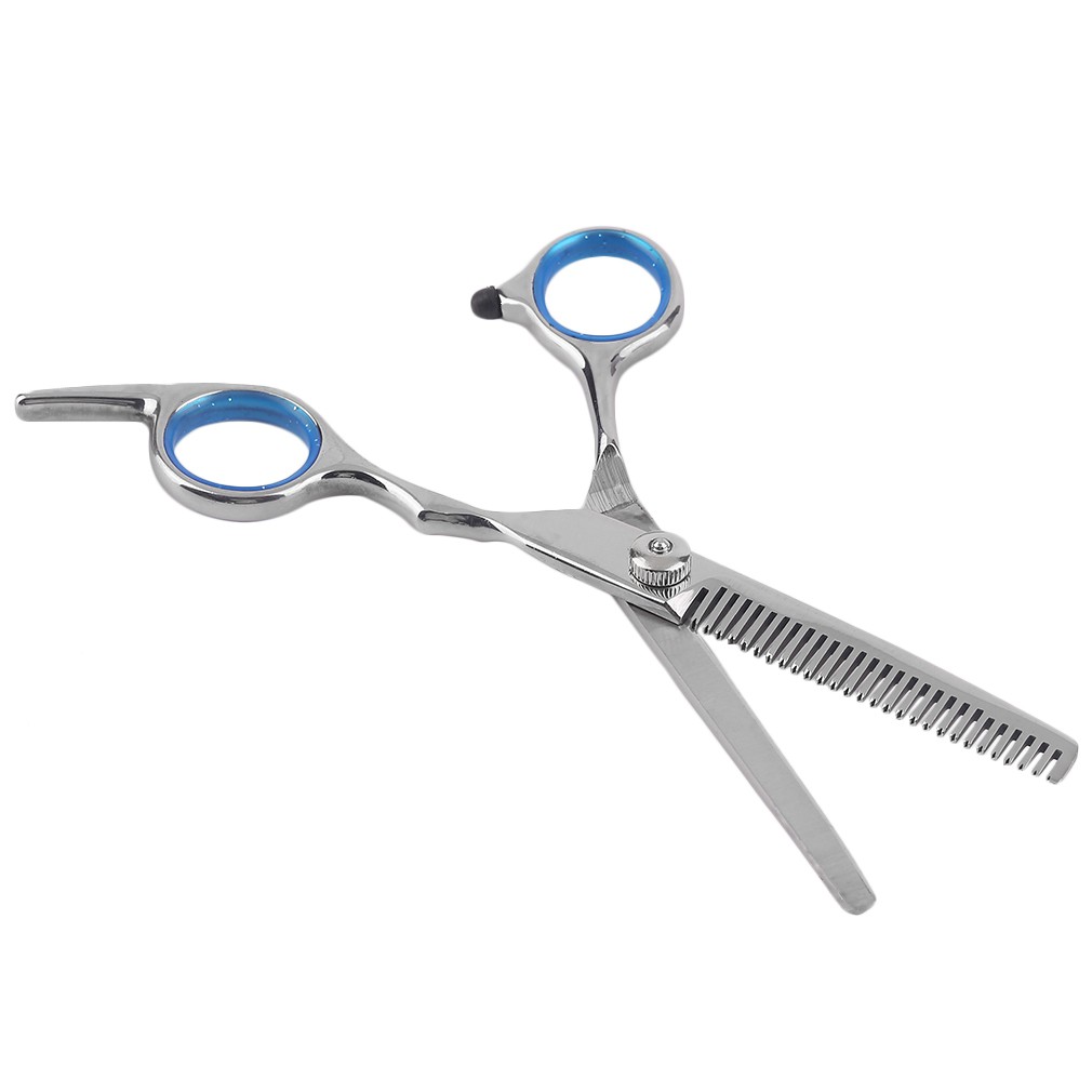 Perawatan Rambut: Gunting Cukur Stainless Steel Ringan 6 Inchi Model Gigi Berongga/Datar