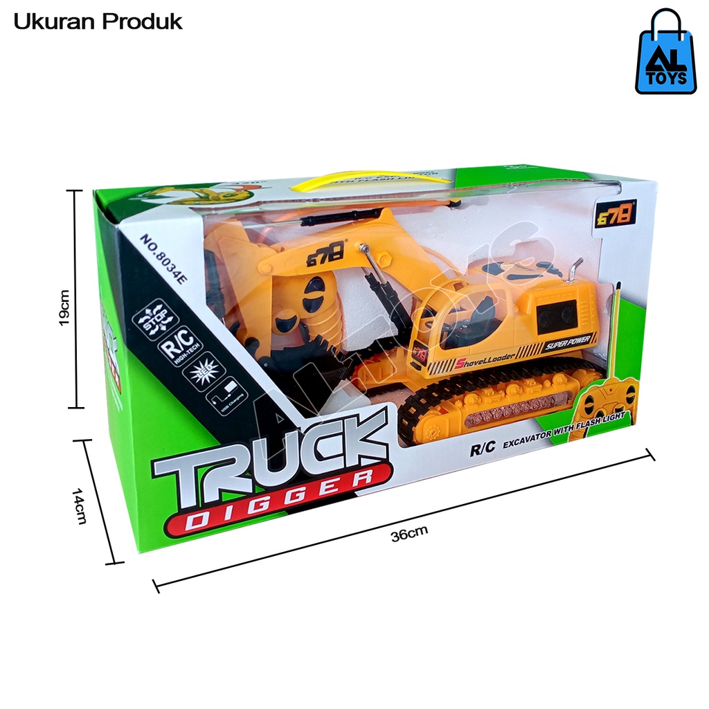 Mainan RC Remote Exsavator Digger Building Engineering Series 2.4Ghz