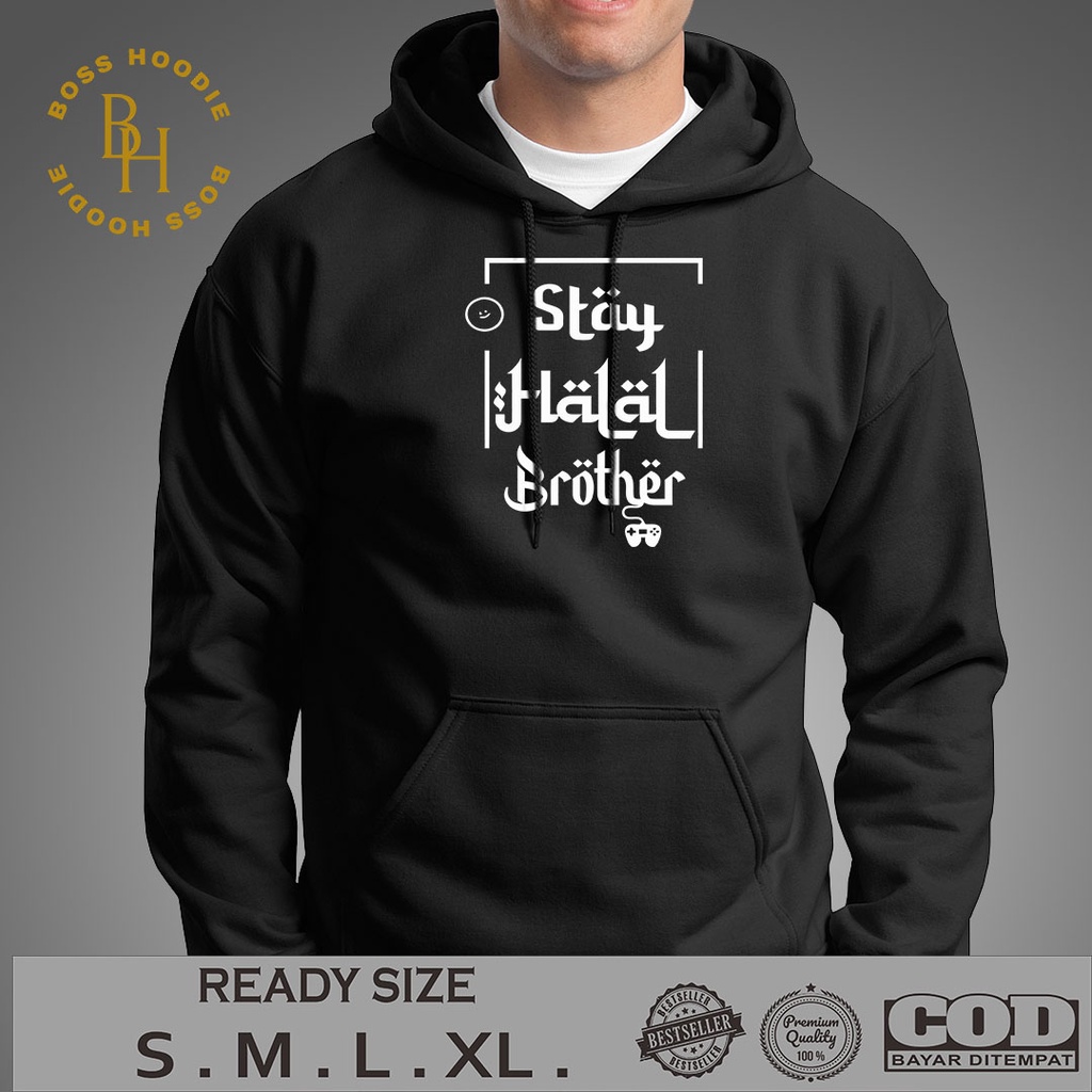 Hoodie Stay Halal Sweater Distro | Hoodie Pria | Jaket Pria | Hoodie Keren