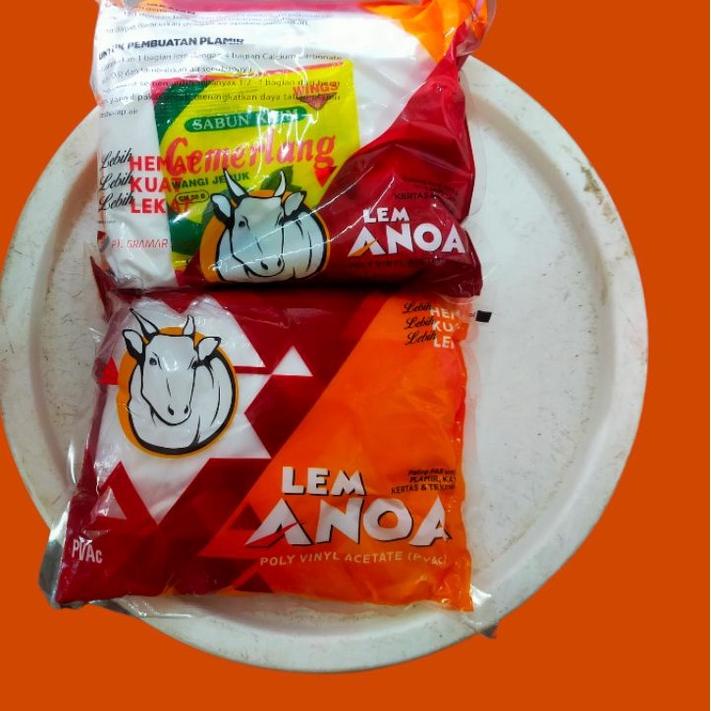 

↿ Lem Putih PVAc ANOA kayu kantong merah 750gr ㊰