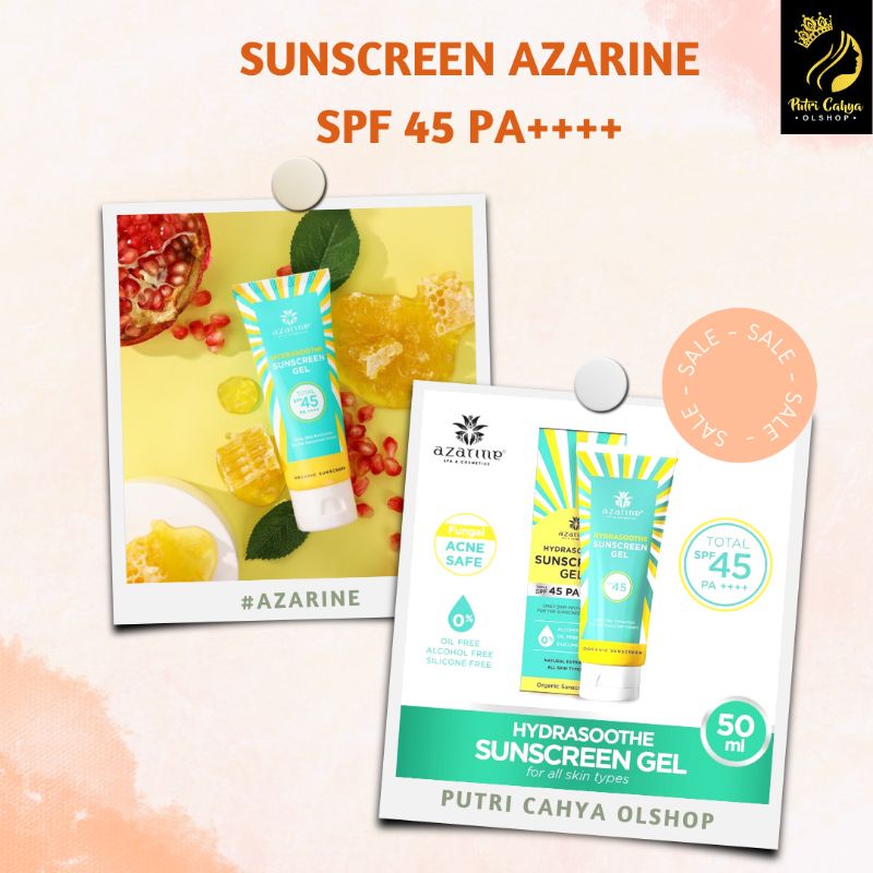 SUNSCREEN AZARINE GEL SPF 45 PA++++